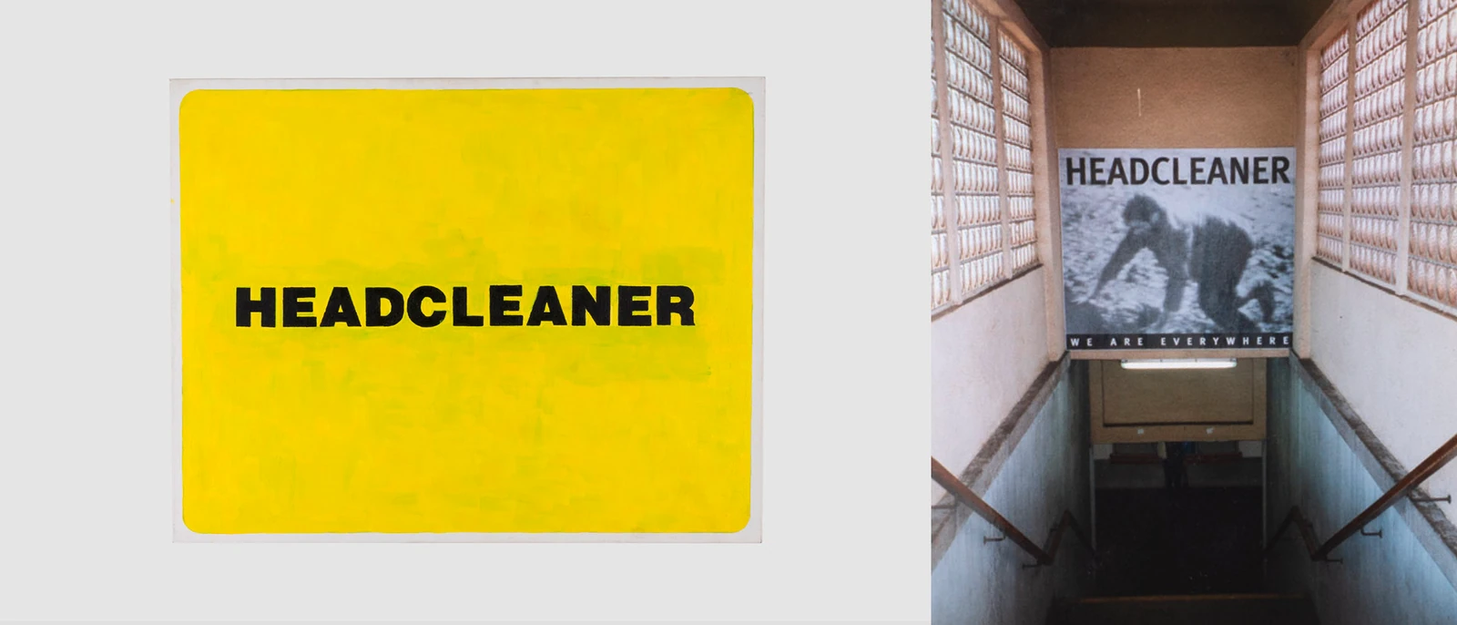 Studio reproductions of two Headcleaner works by Klaus Scheuringer.